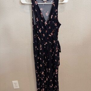 Floral Sleeveless Jumpsuit